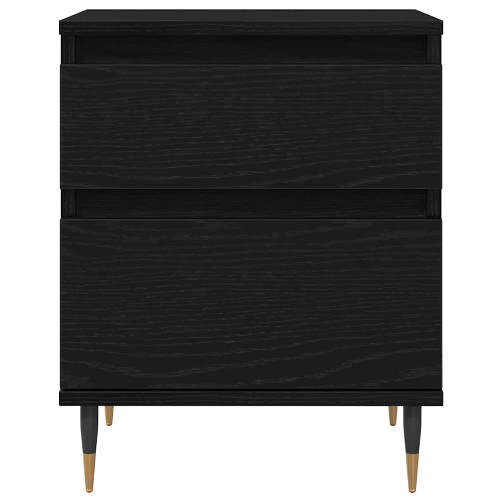 vidaXL Nachttisch Schwarz Eichen-Optik 40 x 35 x 50 cm Holzwerkstoff