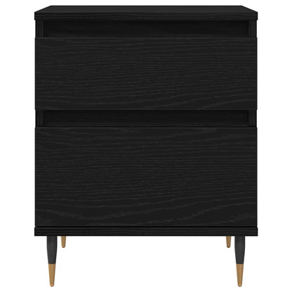 vidaXL Nachttisch Schwarz Eichen-Optik 40 x 35 x 50 cm Holzwerkstoff