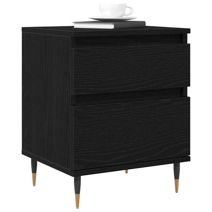vidaXL Nachttisch Schwarz Eichen-Optik 40 x 35 x 50 cm Holzwerkstoff