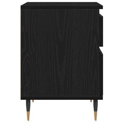 vidaXL Nachttisch Schwarz Eichen-Optik 40 x 35 x 50 cm Holzwerkstoff