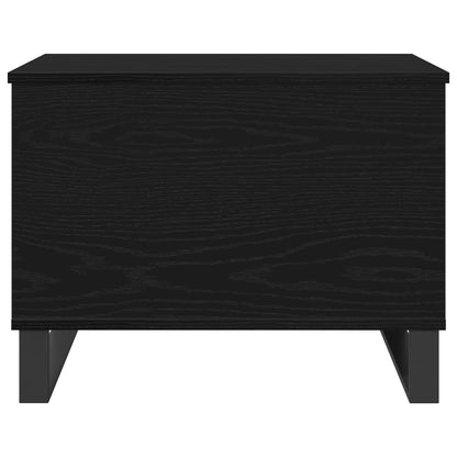 vidaXL Couchtisch Schwarz Eichen-Optik 60 x 44,5 x 45 cm