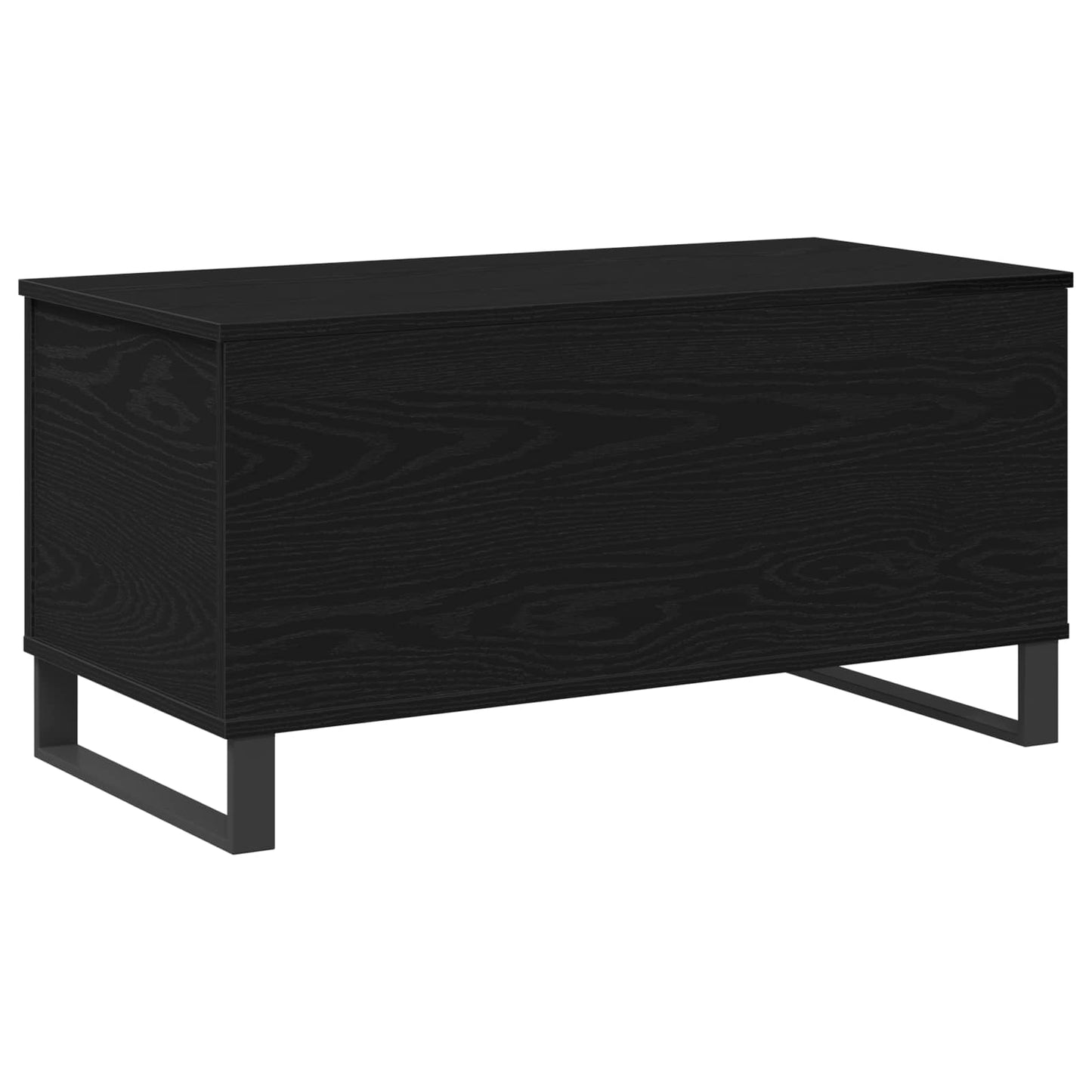 vidaXL Couchtisch Schwarz Eichen-Optik 90 x 44,5 x 45 cm Holzwerkstoff