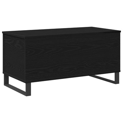 vidaXL Couchtisch Schwarz Eichen-Optik 90 x 44,5 x 45 cm Holzwerkstoff