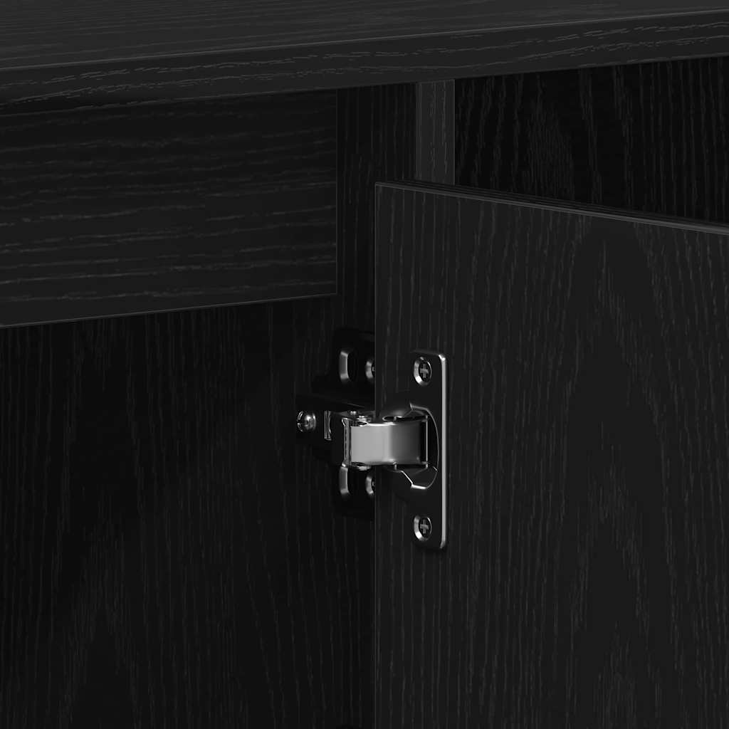 TV-Schrankset Schwarz Eichen-Optik 100 x 35 x 55 cm