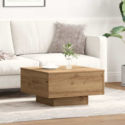 vidaXL Table basse chêne artisan 55 x 55 x 31 cm
