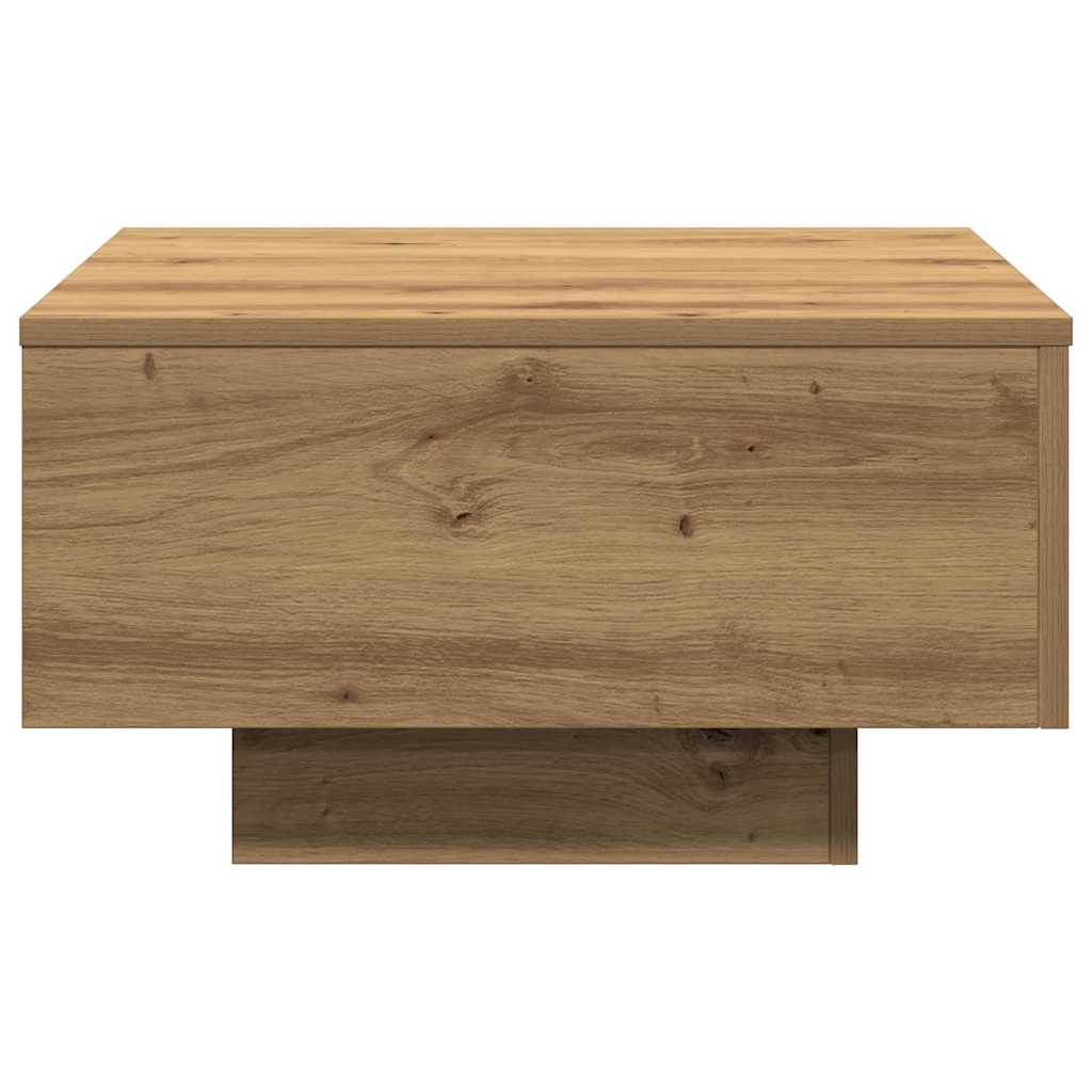 vidaXL Table basse chêne artisan 55 x 55 x 31 cm