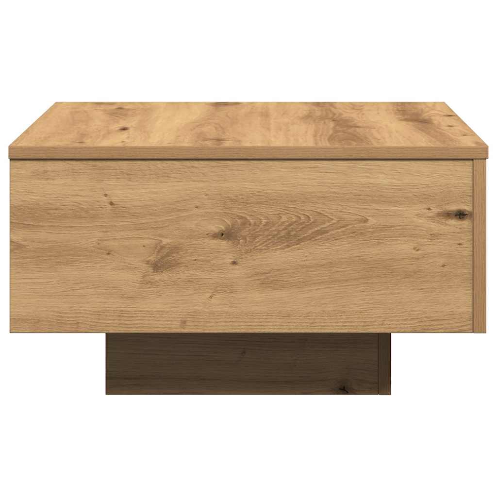 vidaXL Table basse chêne artisan 55 x 55 x 31 cm