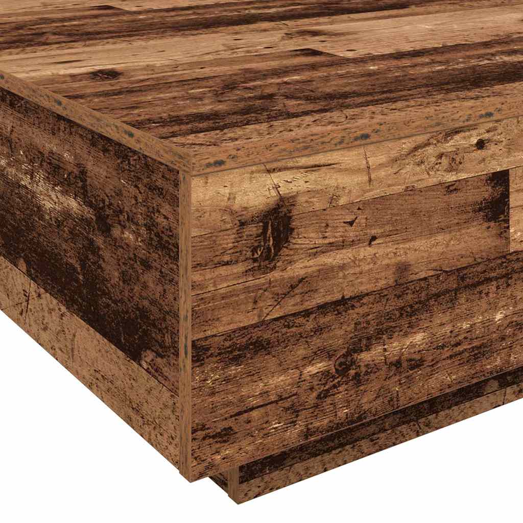 vidaXL Table basse en bois de récupération 55 x 55 x 31 cm Bois d'ingénierie