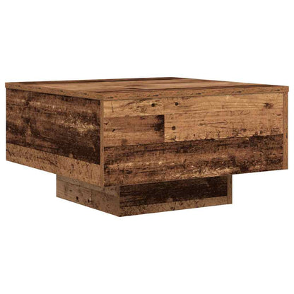 vidaXL Table basse en bois de récupération 55 x 55 x 31 cm Bois d'ingénierie