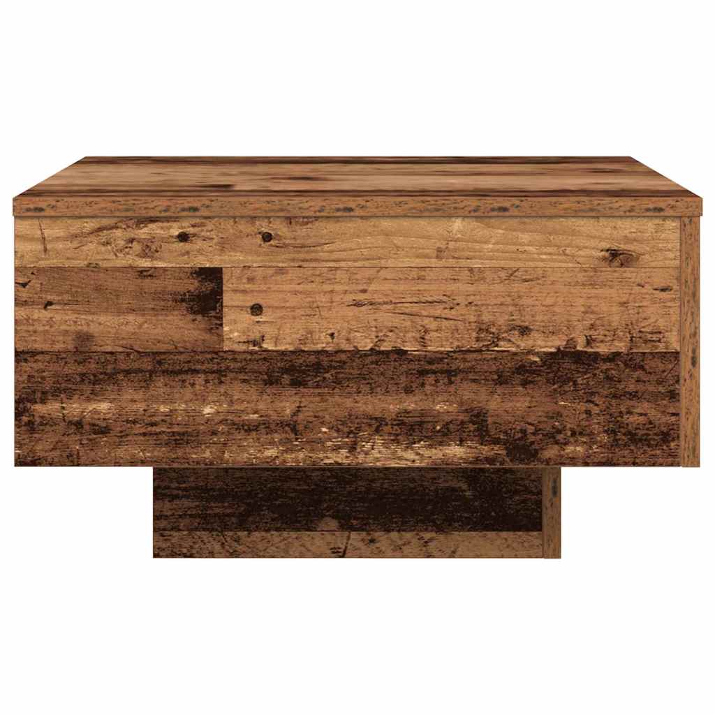 vidaXL Table basse en bois de récupération 55 x 55 x 31 cm Bois d'ingénierie