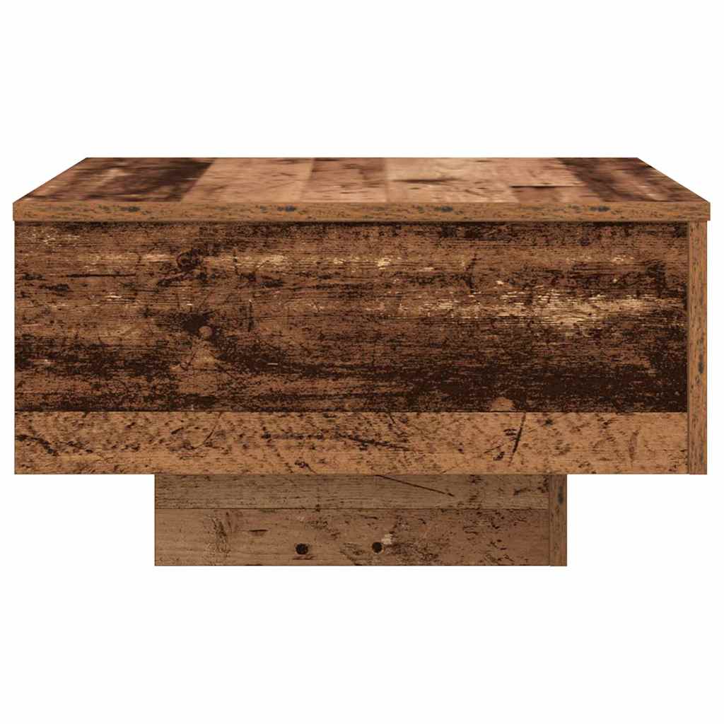 vidaXL Table basse en bois de récupération 55 x 55 x 31 cm Bois d'ingénierie