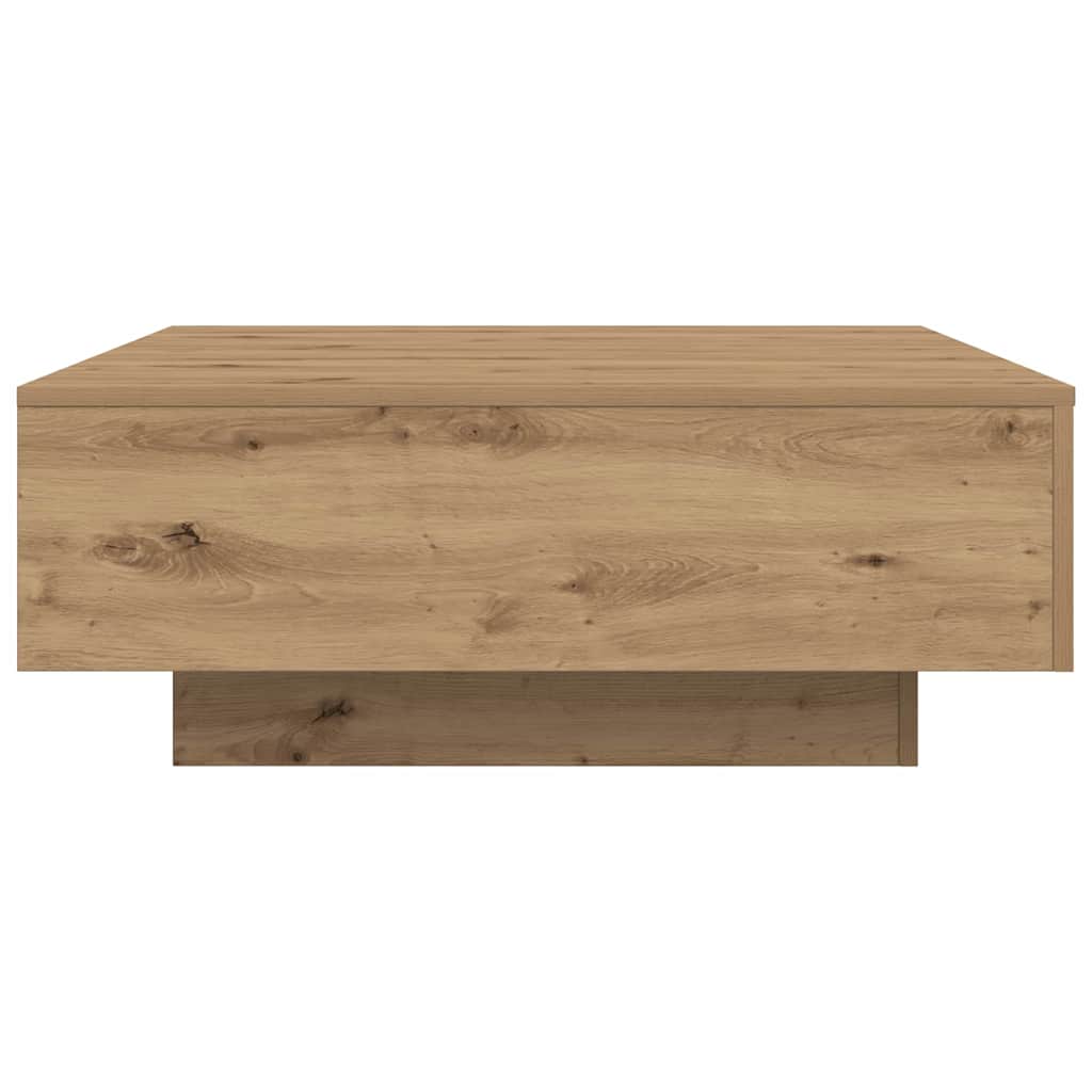 vidaXL Table basse chêne artisan 80 x 80 x 31 cm Bois d'ingénierie