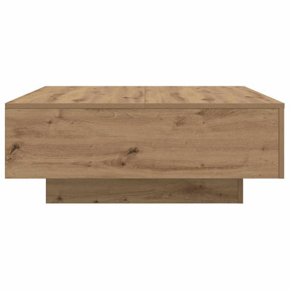 vidaXL Table basse chêne artisan 80 x 80 x 31 cm Bois d'ingénierie