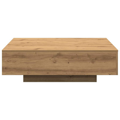 vidaXL Table basse chêne artisan 100 x 100 x 31 cm
