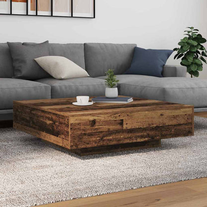 vidaXL Table basse en bois recyclé 100 x 100 x 31 cm Bois d'ingénierie
