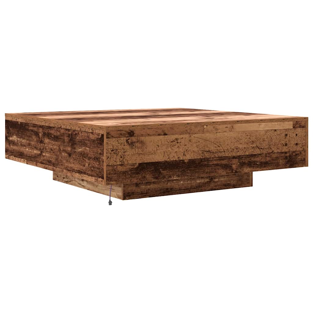 vidaXL Table basse en bois recyclé 100 x 100 x 31 cm Bois d'ingénierie