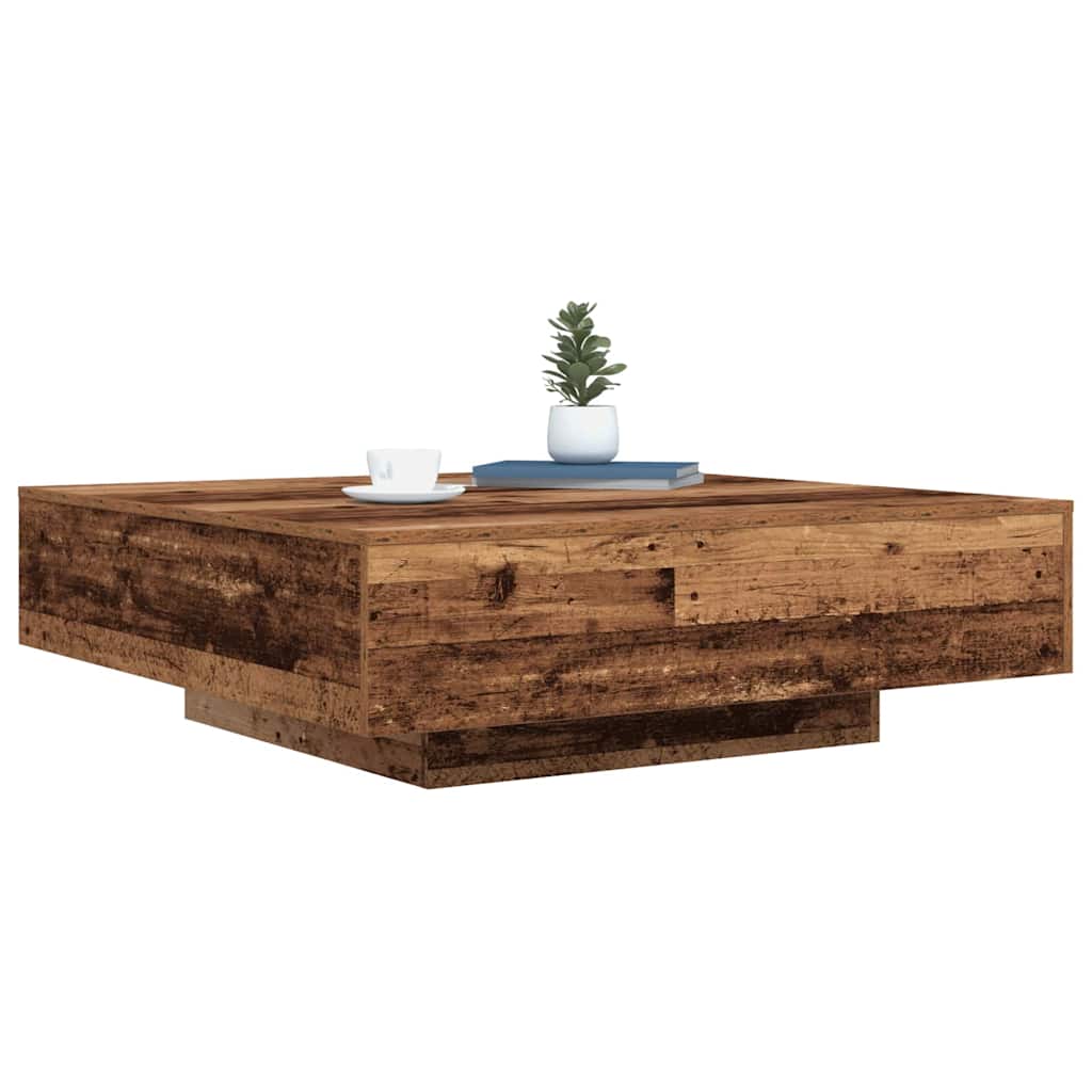 vidaXL Table basse en bois recyclé 100 x 100 x 31 cm Bois d'ingénierie