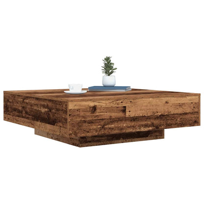 vidaXL Table basse en bois recyclé 100 x 100 x 31 cm Bois d'ingénierie