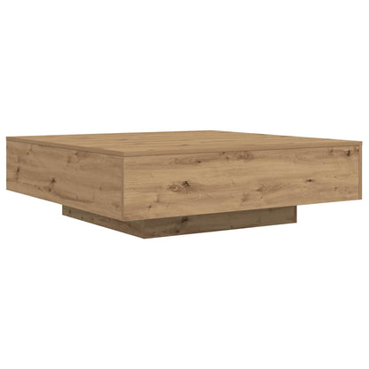 vidaXL Table basse chêne artisan 100 x 100 x 31 cm bois d'ingénierie