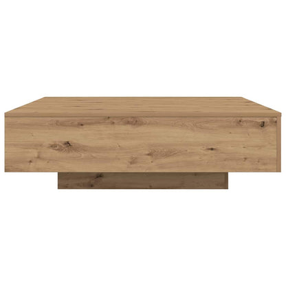 vidaXL Table basse chêne artisan 100 x 100 x 31 cm bois d'ingénierie