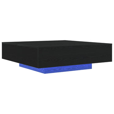 vidaXL Couchtisch Schwarz Eichen-Optik 100 x 100 x 31 cm Holzwerkstoff