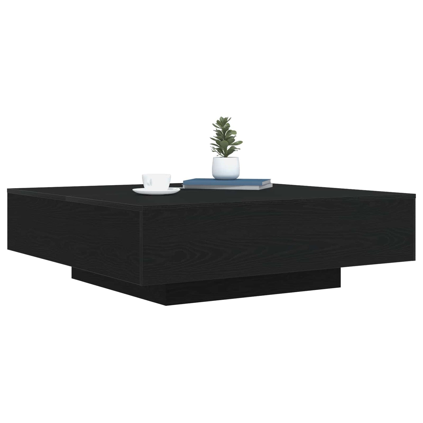 Couchtisch Schwarz Eichen-Optik 100 x 100 x 31 cm Holzwerkstoff
