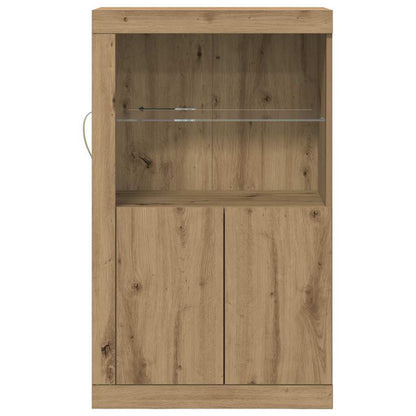 LED-Sideboard Artisan-Eiche 60,5 x 37 x 100 cm Holzwerkstoff