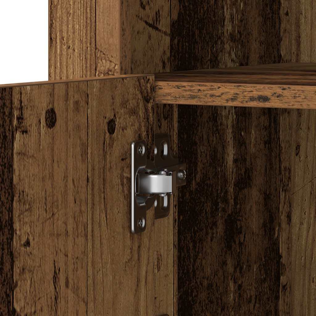 vidaXL LED-Sideboard 2 pcs Altholz 41 x 37 x 67 cm Holzwerkstoff