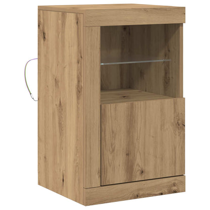 LED-Sideboard Artisan-Eiche 41 x 37 x 67 cm Holzwerkstoff