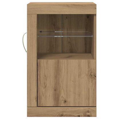 LED-Sideboard Artisan-Eiche 41 x 37 x 67 cm Holzwerkstoff