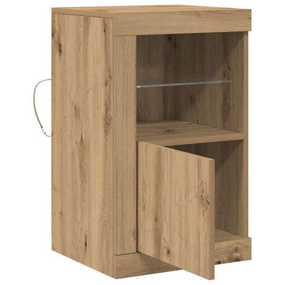 LED-Sideboard Artisan-Eiche 41 x 37 x 67 cm Holzwerkstoff