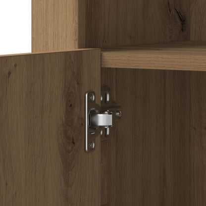 vidaXL LED-Sideboard 2 pcs Artisan-Eiche 41 x 37 x 67 cm Holzwerkstoff