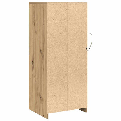 LED-Sideboard Braun 41 x 37 x 100 cm Holzwerkstoff