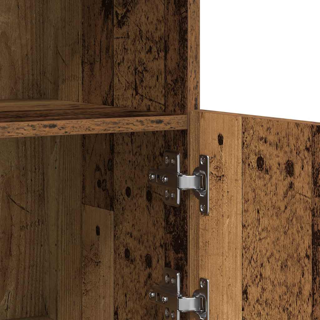 LED-Sideboard Braun 81 x 37 x 66,5 cm Holzwerkstoff