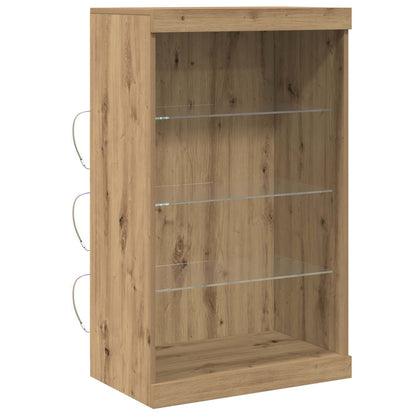 LED-Sideboard Artisan-Eiche 60,5 x 37 x 100 cm Holzwerkstoff