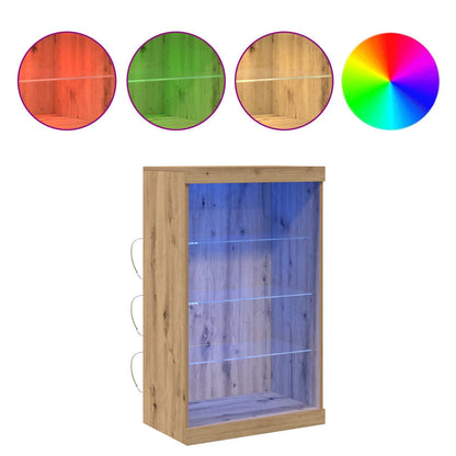 LED-Sideboard Artisan-Eiche 60,5 x 37 x 100 cm Holzwerkstoff