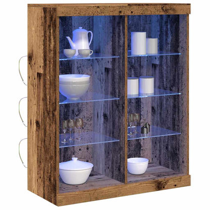 vidaXL LED-Sideboard Altholz 41 x 37 x 100 cm Holzwerkstoff
