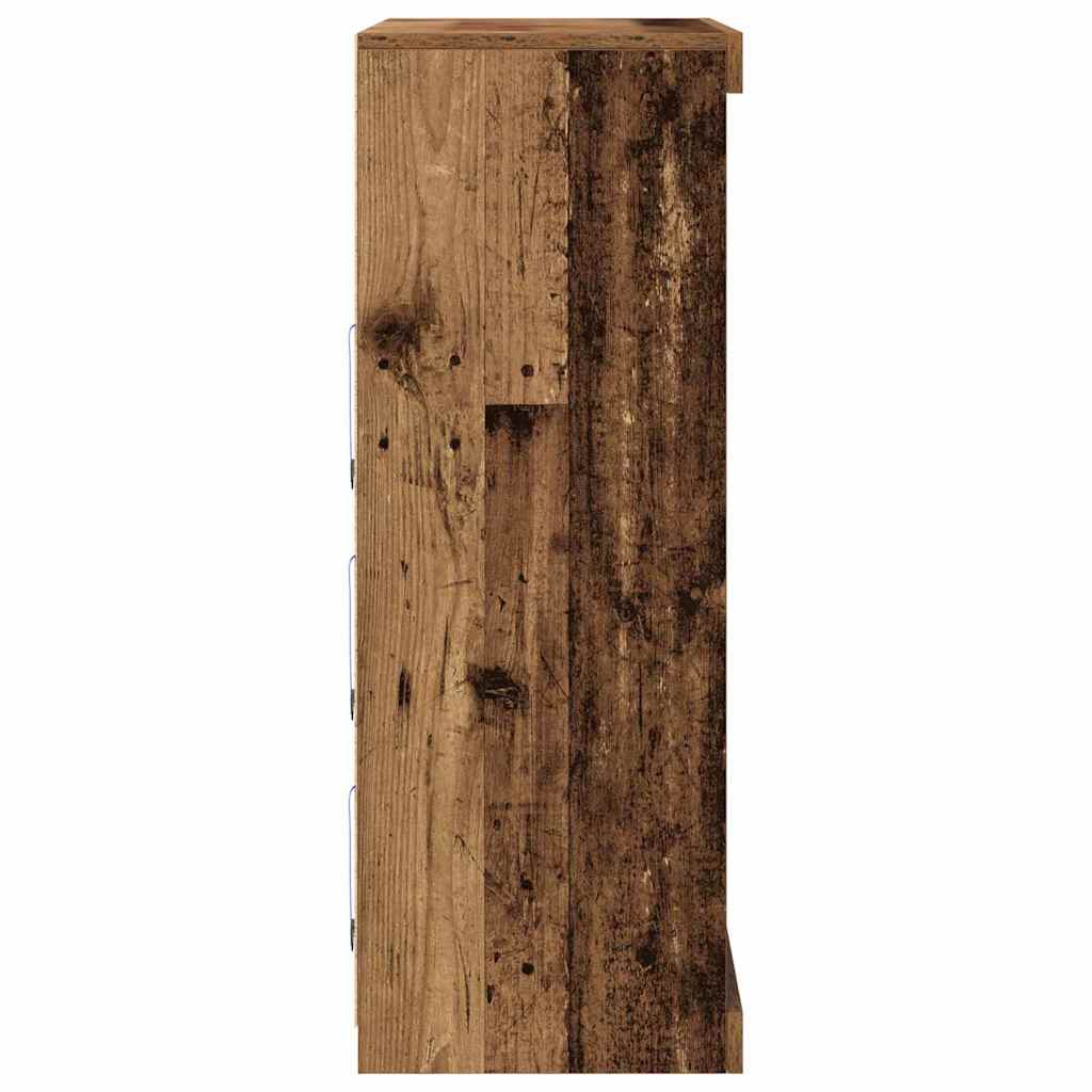 vidaXL LED-Sideboard Altholz 41 x 37 x 100 cm Holzwerkstoff