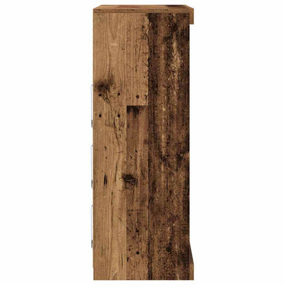 vidaXL LED-Sideboard Altholz 41 x 37 x 100 cm Holzwerkstoff