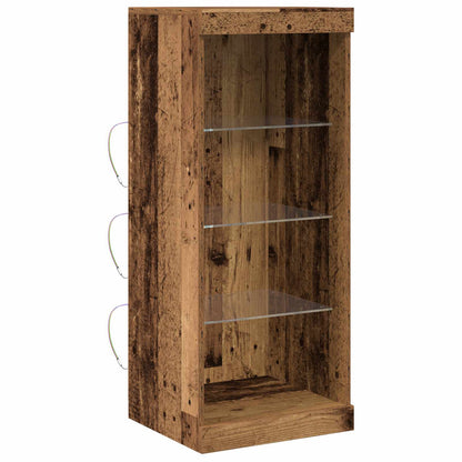 vidaXL buffet LED bois de récupération 41 x 37 x 100 cm bois d'ingénierie