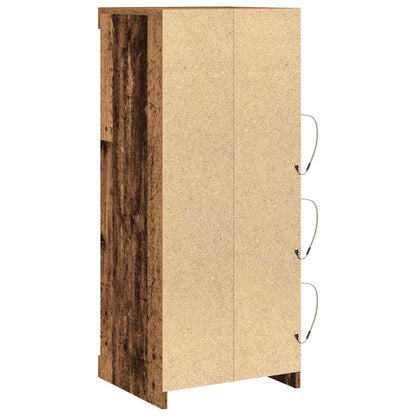 vidaXL buffet LED bois de récupération 41 x 37 x 100 cm bois d'ingénierie