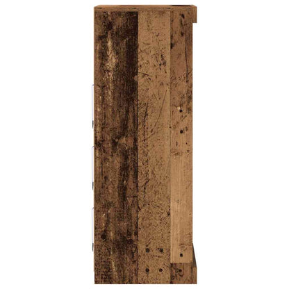 vidaXL buffet LED bois de récupération 41 x 37 x 100 cm bois d'ingénierie