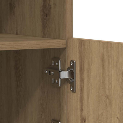 vidaXL LED-Sideboard Artisan-Eiche 41 x 37 x 100 cm Holzwerkstoff