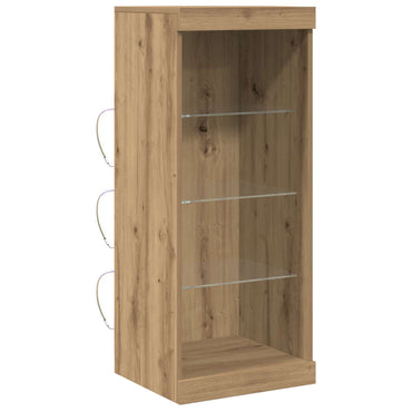 vidaXL LED-Sideboard Artisan-Eiche 41 x 37 x 100 cm Holzwerkstoff