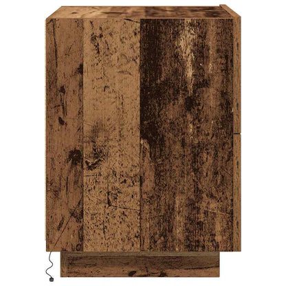 vidaXL Nachttisch 2 pcs Altholz 45 x 40 x 55 cm Holzwerkstoff