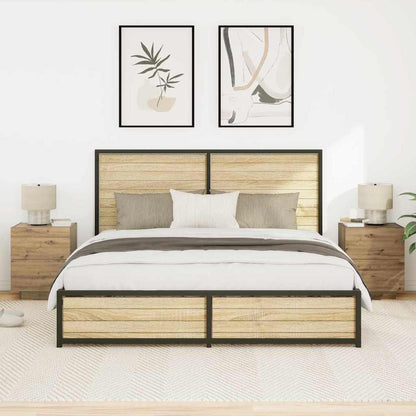 Nachttisch 2 pcs Artisan-Eiche 45 x 40 x 55 cm Holzwerkstoff