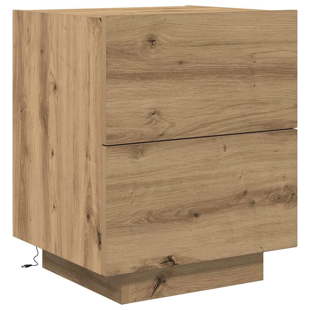 Nachttisch 2 pcs Artisan-Eiche 45 x 40 x 55 cm Holzwerkstoff