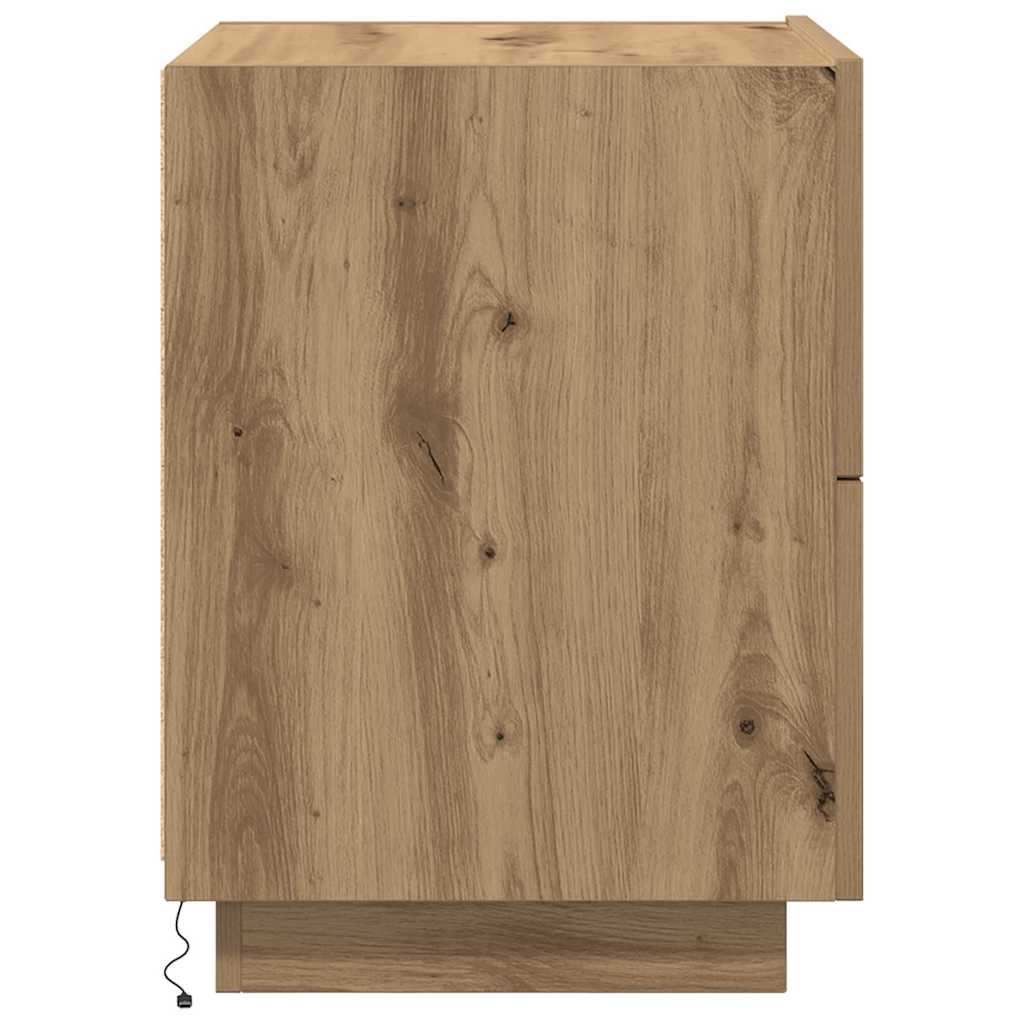 Nachttisch 2 pcs Artisan-Eiche 45 x 40 x 55 cm Holzwerkstoff