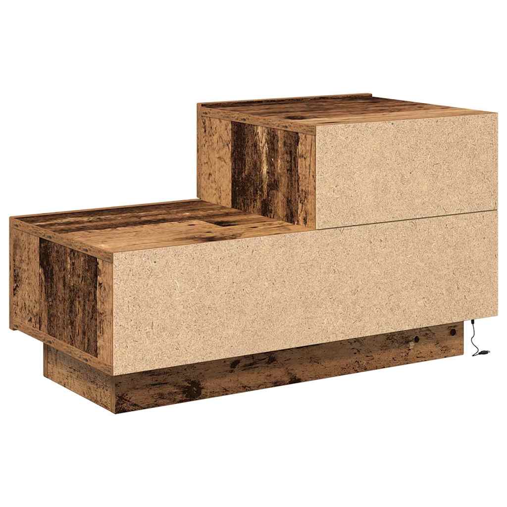 vidaXL Nachttisch Altholz 70 x 36 x 40,5 cm Holzwerkstoff