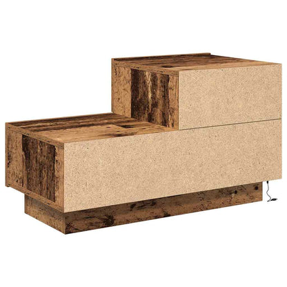 vidaXL Nachttisch Altholz 70 x 36 x 40,5 cm Holzwerkstoff